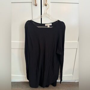Michael Kors Black Long Sleeve Top Oversized Size Small Minimaisy